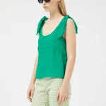 Green bow strap top COMPANIA FANTASTICA