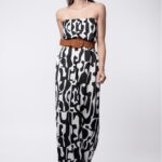 ΦΟΡΕΜΑ STRAPLESS ΕΜΠΡΙΜΕ ZOE BLACK HELMI