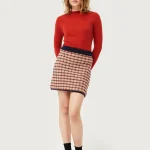 Plaid Print Knit Skirt COPMPANIA FANTASTICA