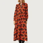 Pai Pai geometric print long dress COPMPANIA FANTASTICA