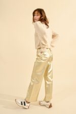 Coated pants, wide with high waist MOLLY BRACKEN - Image 2