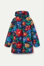 Multicolor floral print quilted coat COMPANIA FANTASTICA - Image 2