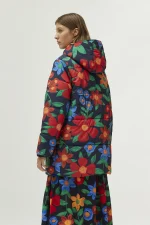 Multicolor floral print quilted coat COMPANIA FANTASTICA - Image 4