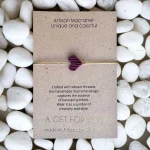 PURPLE HEART MACRAME BRACELET LIFELIKES