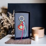 POMEGRANATE METAL EYE KEYCHAIN LIFELIKES