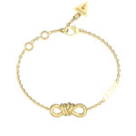 STEEL MODERN LOVE Gold Infinity Bracelet GUESS