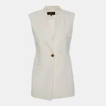 Long vest with stand-up collar LYNNE SS25