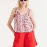 Sugar print strappy top COMPANIA FANTASTICA SS25