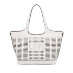 White Nina Shopper Laser-Cut LE PANDORINE SS25