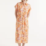 Ameba print midi shirt dress COMPANIA FANTASTICA SS25