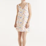 Strappy dress with bow print COMPANIA FANTASTICA SS25