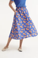 Midi skirt with grapefruit print COMPANIA FANTASTICA SS25