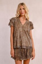 Leopard blouse MOLLY BRACKEN SS25