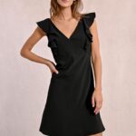 Short dress, lace-up back MOLLY BRACKEN SS25