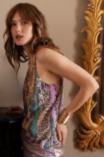 Semi-sheer printed camisole MOLLY BRACKEN SS25 - Image 2