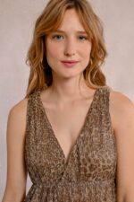 Long leopard dress MOLLY BRACKEN SS25 - Image 2