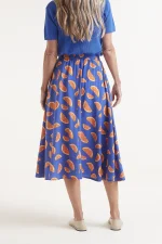 Midi skirt with grapefruit print COMPANIA FANTASTICA SS25 - Image 3