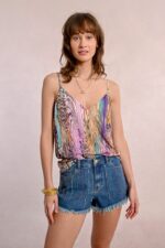 Semi-sheer printed camisole MOLLY BRACKEN SS25 - Image 3