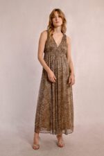 Long leopard dress MOLLY BRACKEN SS25 - Image 3