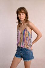 Semi-sheer printed camisole MOLLY BRACKEN SS25 - Image 4