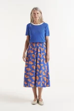 Midi skirt with grapefruit print COMPANIA FANTASTICA SS25 - Image 4