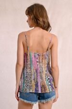 Semi-sheer printed camisole MOLLY BRACKEN SS25 - Image 6