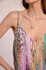 Semi-sheer printed camisole MOLLY BRACKEN SS25 - Image 9
