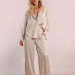 Rhinestone satin pants MOLLY BRACKEN SS25