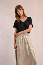 Μακριά σατέν φούστα MOLLY BRACKEN SS25 - Image 4