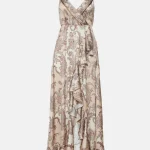 Maxi printed dress with ruffles LYNNE SS25