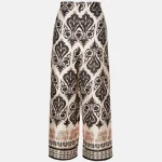 Printed trousers with a satin look LYNNE SS25