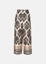 Printed trousers with a satin look LYNNE SS25