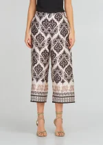 Printed trousers with a satin look LYNNE SS25 - Image 3