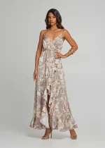 Maxi printed dress with ruffles LYNNE SS25 - Image 4