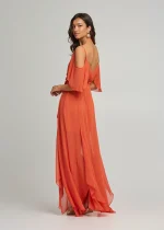 Transparent maxi dress with ruffle sleeves LYNNE SS25 - Image 5