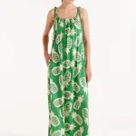 Long dress with ananas print COMPANIA FANTASTICA SS25