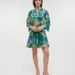 SHORT DRESS WITH 3/4 SLEEVE BLE SS25