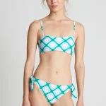 Poniente printed straight bikini top COMPANIA FANTASTICA SS25