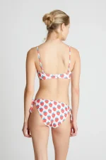 Strawberry Beach printed straight bikini top COMPANIA FANTASTICA SS25 - Image 3