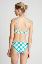 Poniente printed straight bikini top COMPANIA FANTASTICA SS25 - Image 3