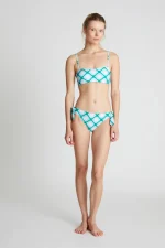 Poniente printed straight bikini top COMPANIA FANTASTICA SS25 - Image 4