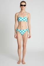 Poniente printed straight bikini top COMPANIA FANTASTICA SS25 - Image 5