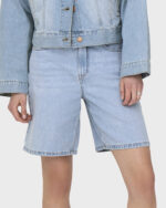 WOMEN'S HIGH RISE DENIM SHORTS ONLY SS25