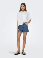 High Waist Regular Fit Denim Shorts ONLY SS25 - Image 5