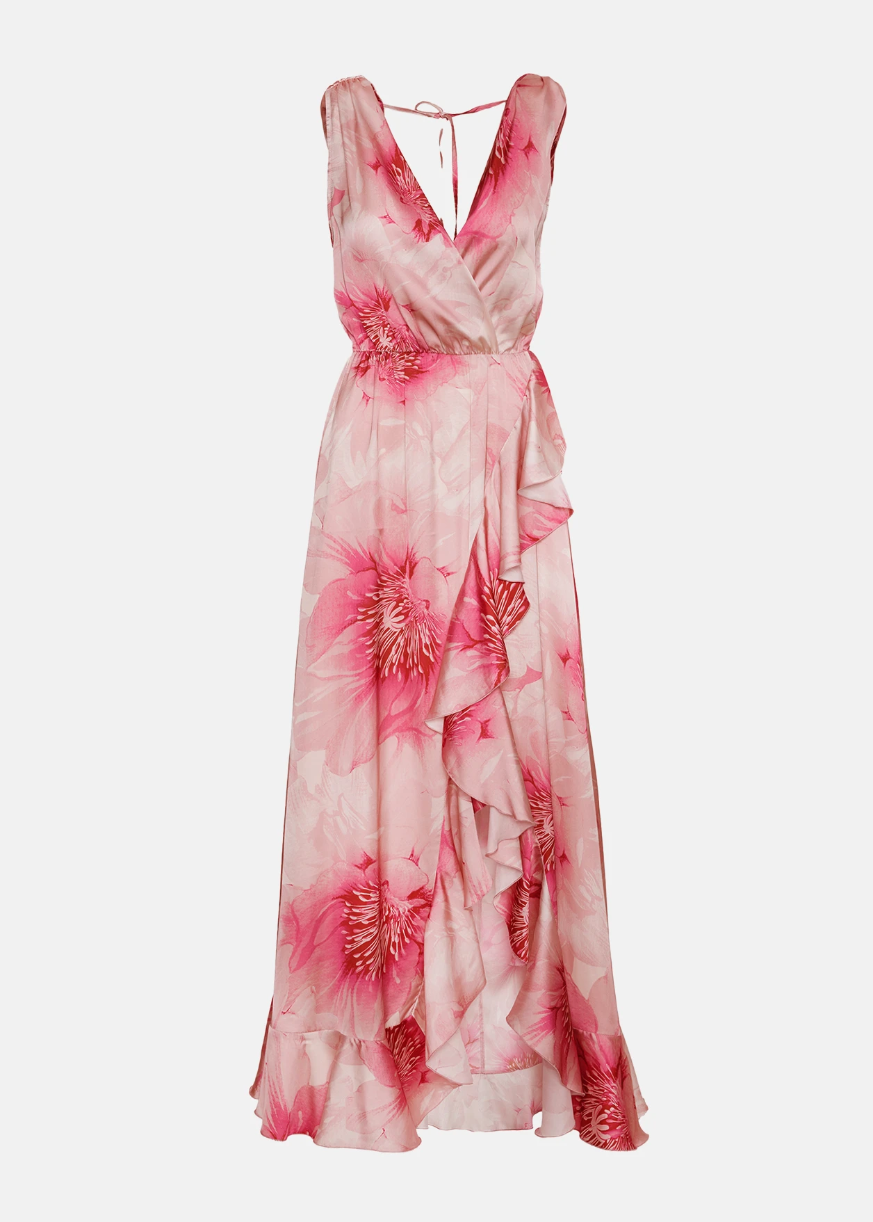 1 Μάξι εμπριμέ φόρεμα με βολάν LYNNE SS25 - Image 1