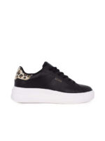 Γυναικεία Sneakers ΜΑΥΡΟ ΛΕΟΠΑΡ SEVEN SS25