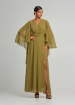 Maxi dress with asymmetries LYNNE FW25-26 - Image 2