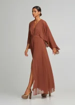 Maxi dress with asymmetries LYNNE FW25-26 - Image 4
