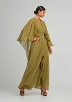 Maxi dress with asymmetries LYNNE FW25-26 - Image 4