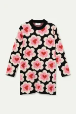 Κοντό πλεκτό φόρεμα ζακάρ με στάμπα SweetHeart COMPANIA FANTASTICA FW25-26 - Image 2